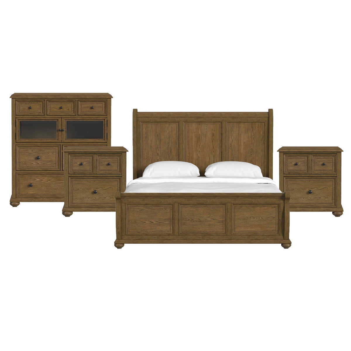 Heritage - Sleigh Bedroom Set - Black