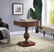 Bishop - Reversible Chess Checker Game Table With Game Tray (Chess Fingures Not Included) - Cherry