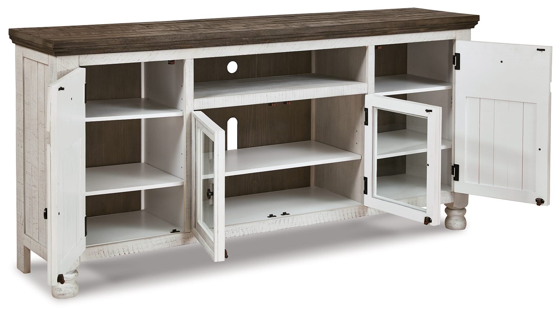 Havalance - Extra Large TV Stand - 4 Doors - Brown / Beige