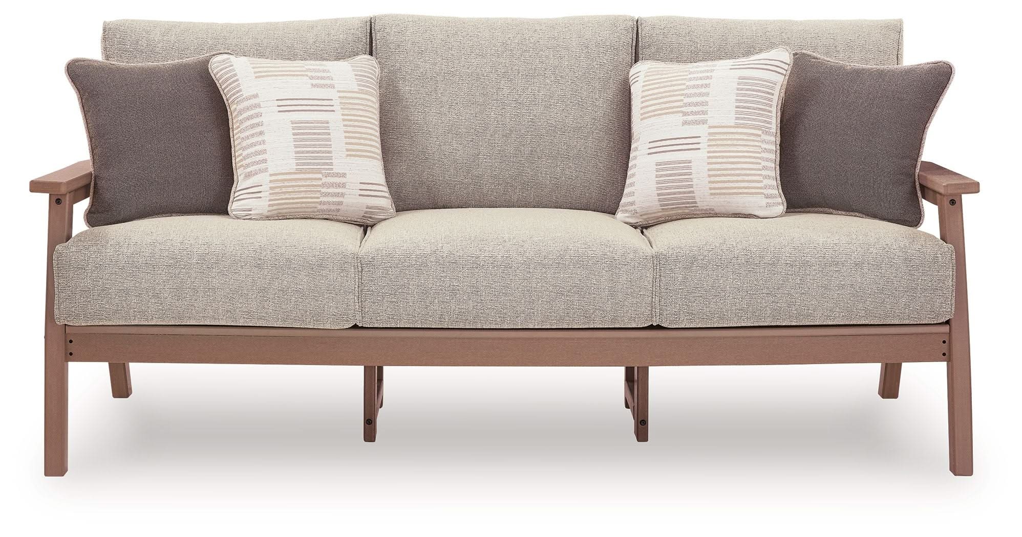 Grover Beach - Sofa With Cushion - Driftwood