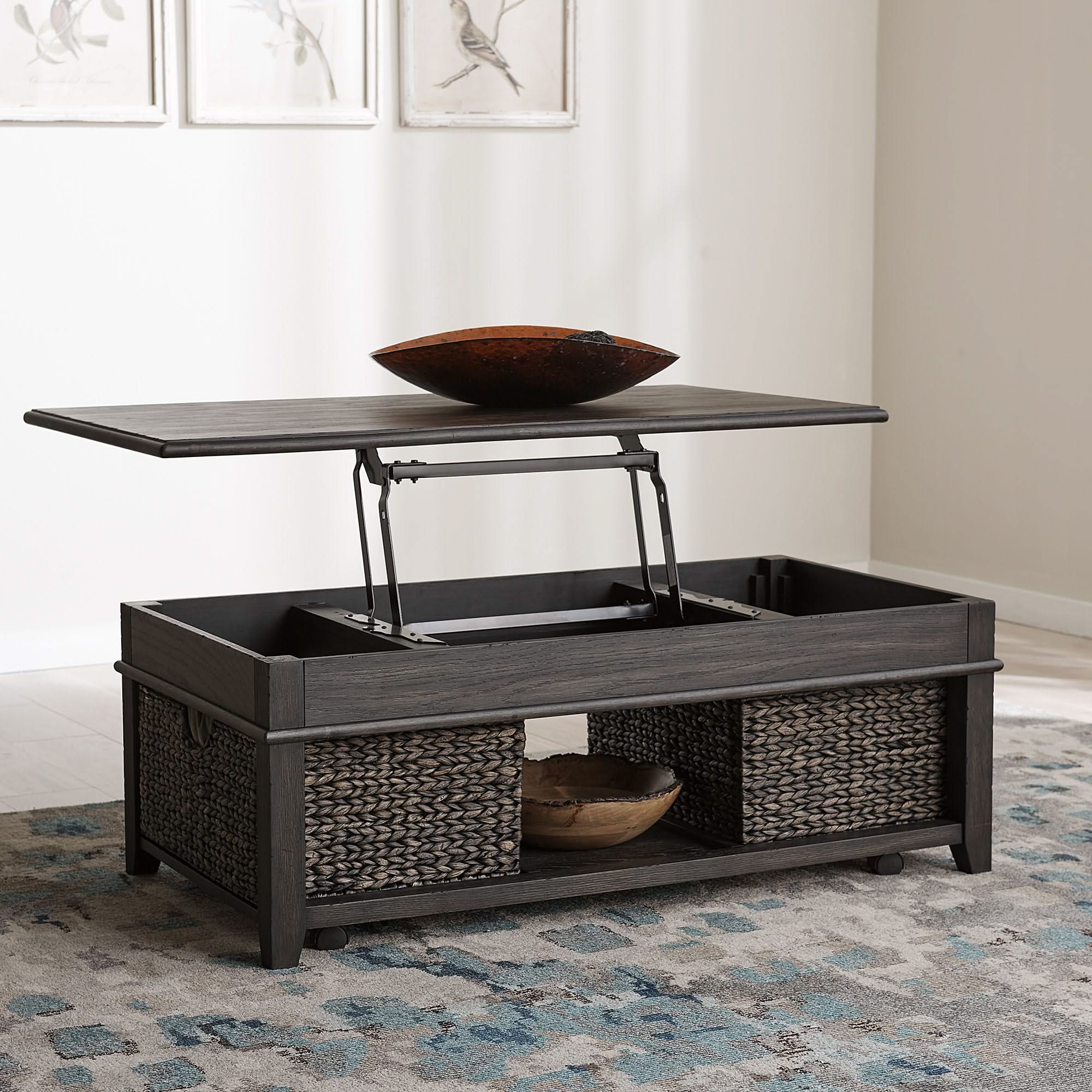 Mill Creek - Lift Top Cocktail Table - Peppercorn
