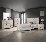 Valor - Queen 5 Piece Bedroom Set - Antique White