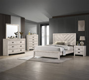 Valor - Twin 5 Piece Bedroom Set - Antique White