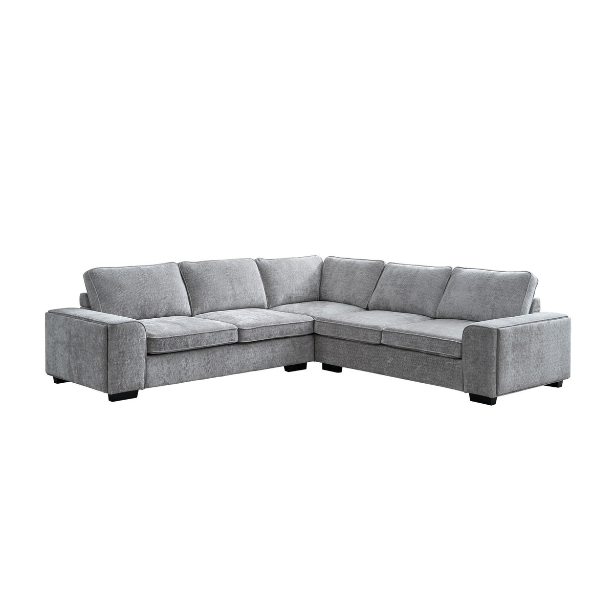 Dayne - 3 Piece Sleeper Sectional - Gray