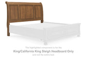 Feddinger - King/California King Sleigh Headboard - Medium Brown