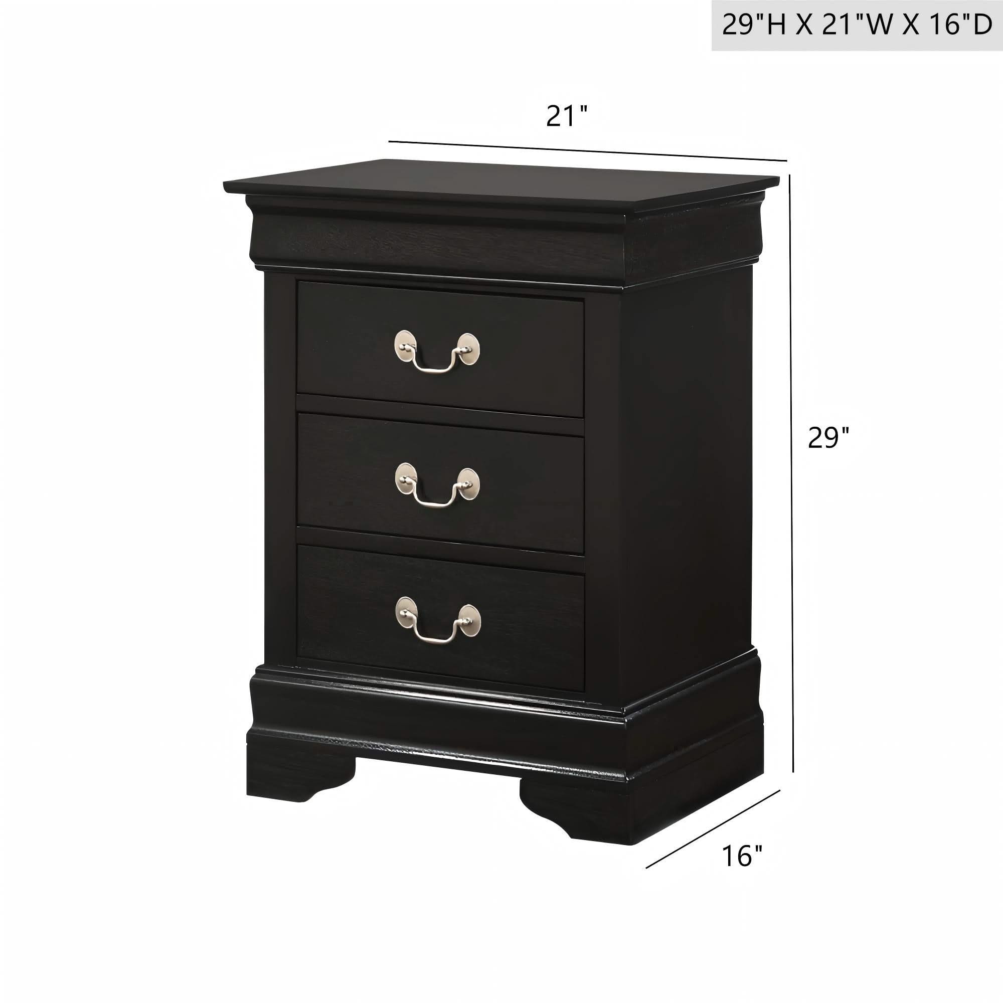 Louis Phillipe - Nightstand - Wood