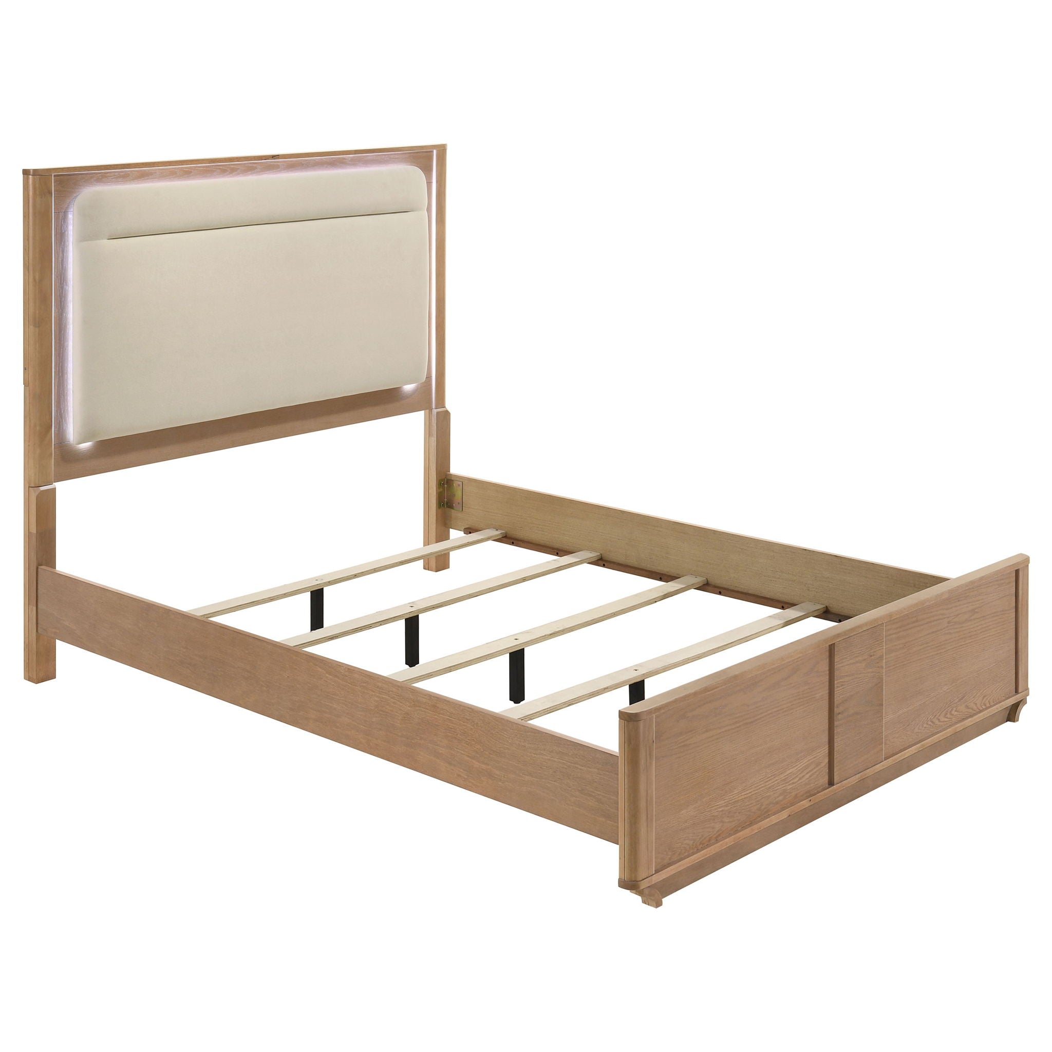 Leanne 4-piece Queen Bedroom Set Light Oak