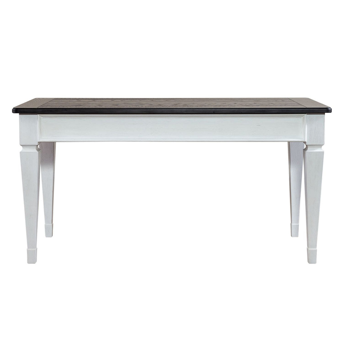 Allyson Park - Writing Desk - Wirebrushed White / Charcoal