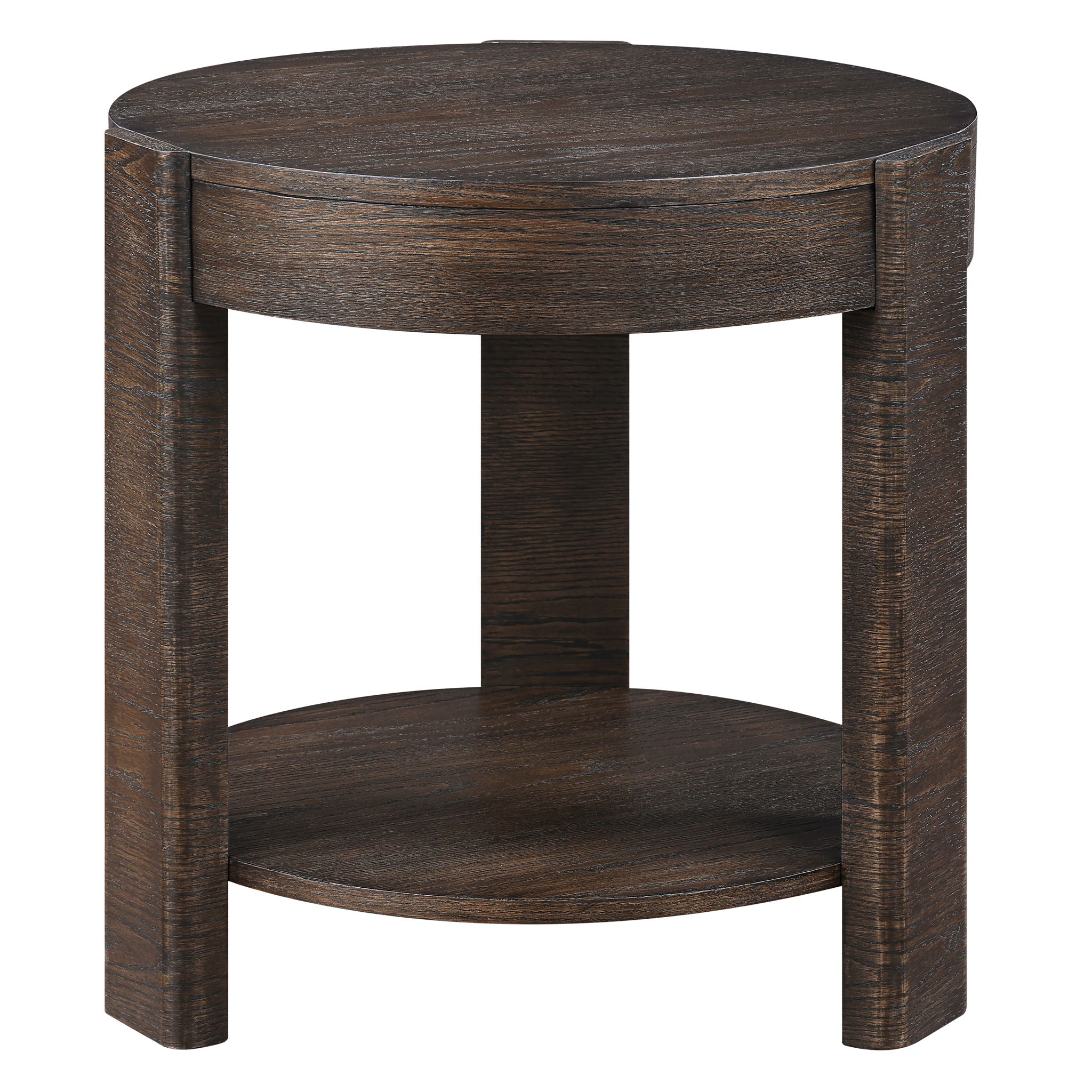 Salina - 3 Piece Round Occasional Set - Espresso