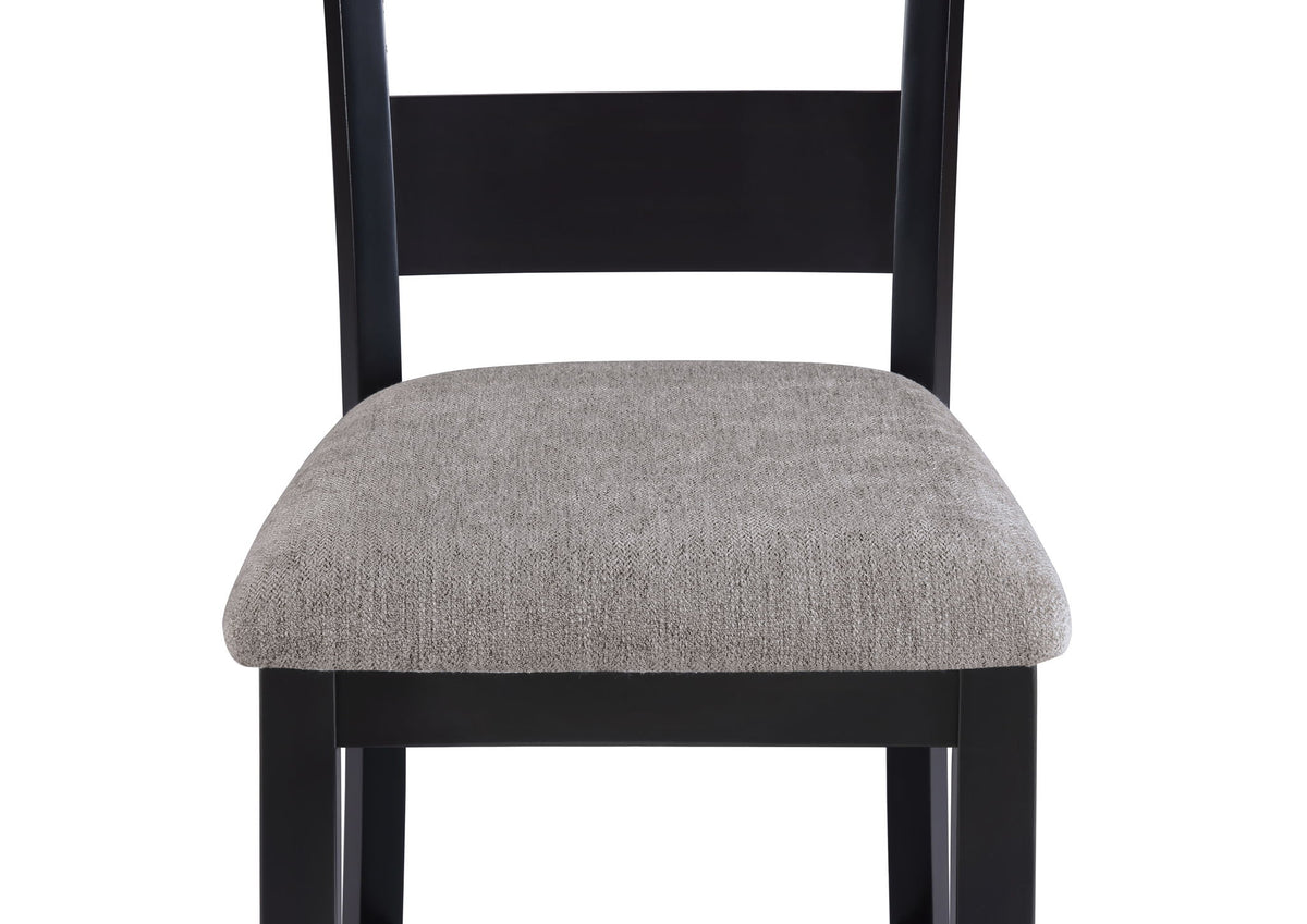 Lester - 5 Piece Counter Height Table Set - Charcoal / Gray