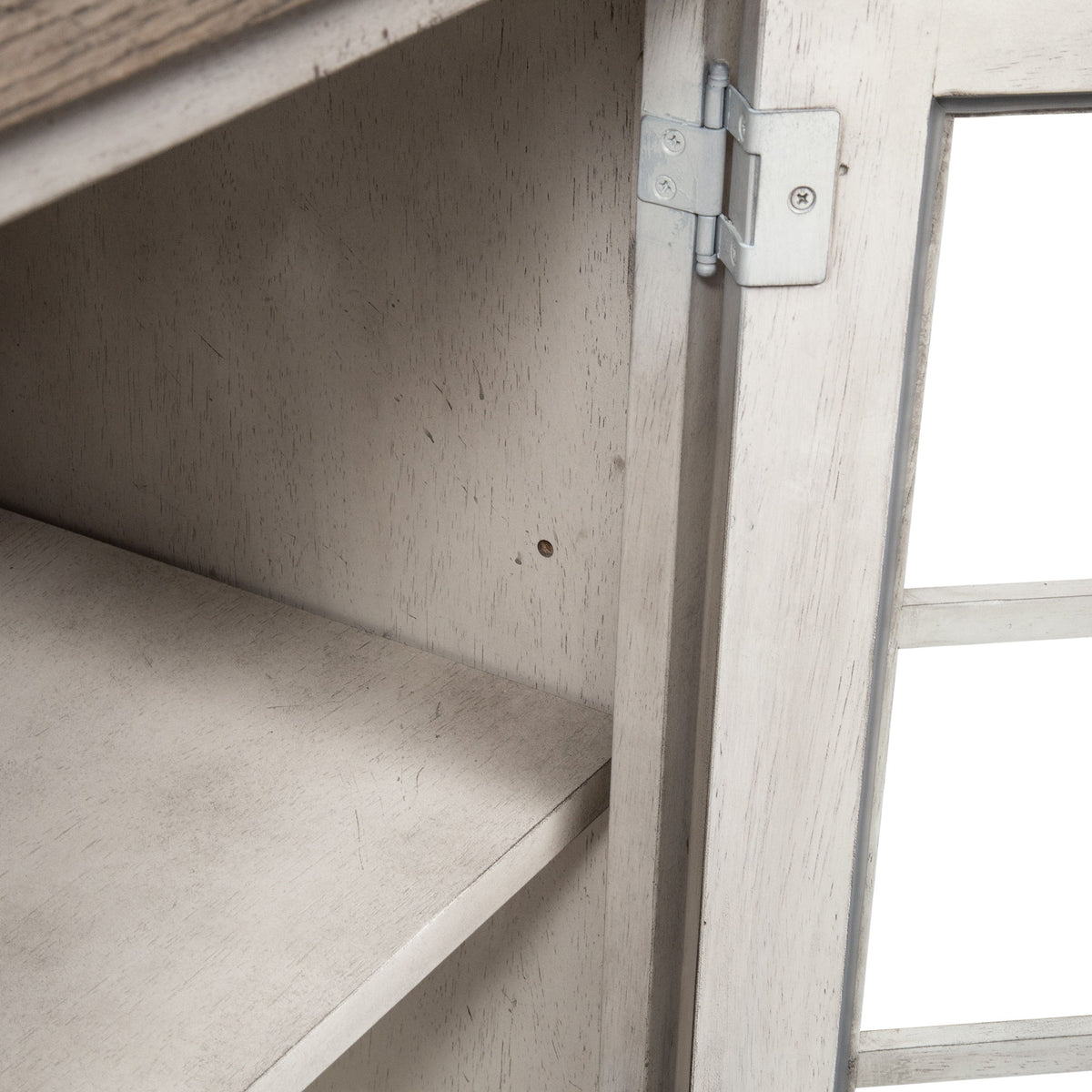 Whitney - Server - Antique Linen / Weathered Gray