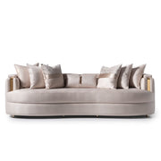 Carmela - Mansion Sofa - Almond / Gold