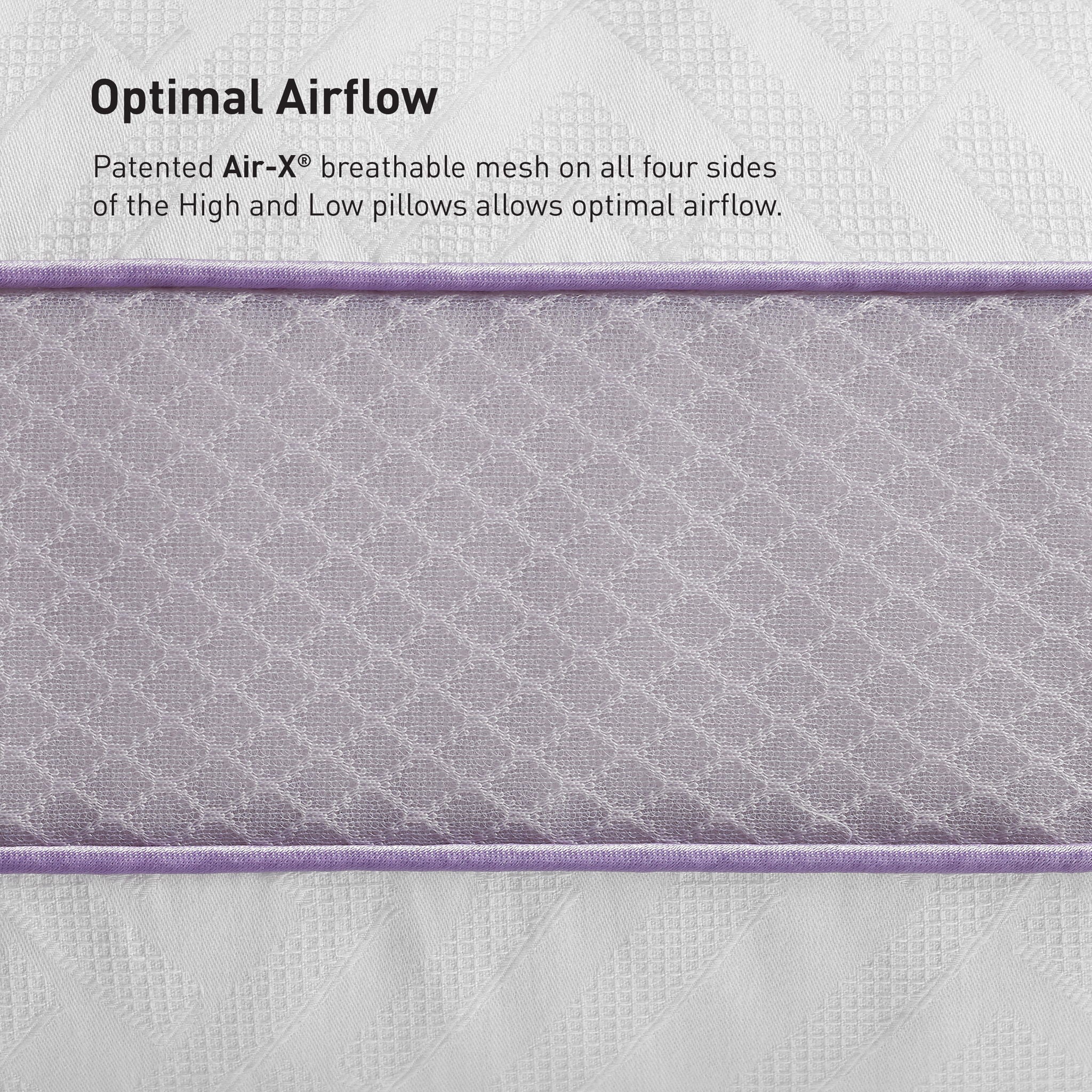 Bedgear High-Low Performance Pillow - Soft Support Pillow For Neutral Sleepers - Low Size