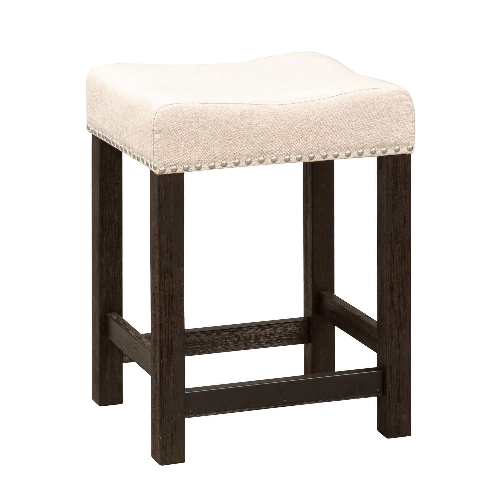 Heatherbrook - Upholstered Console Stool - Charcoal & Ash