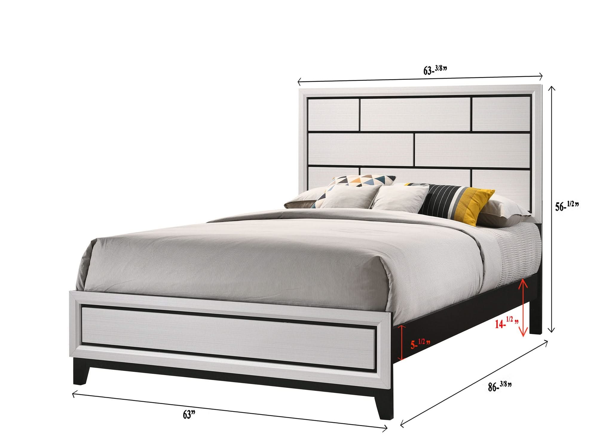 Akerson - Twin Bed - White