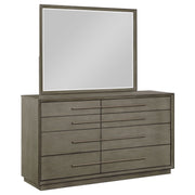 Durango 8-drawer Dresser and Mirror Taupe Oak