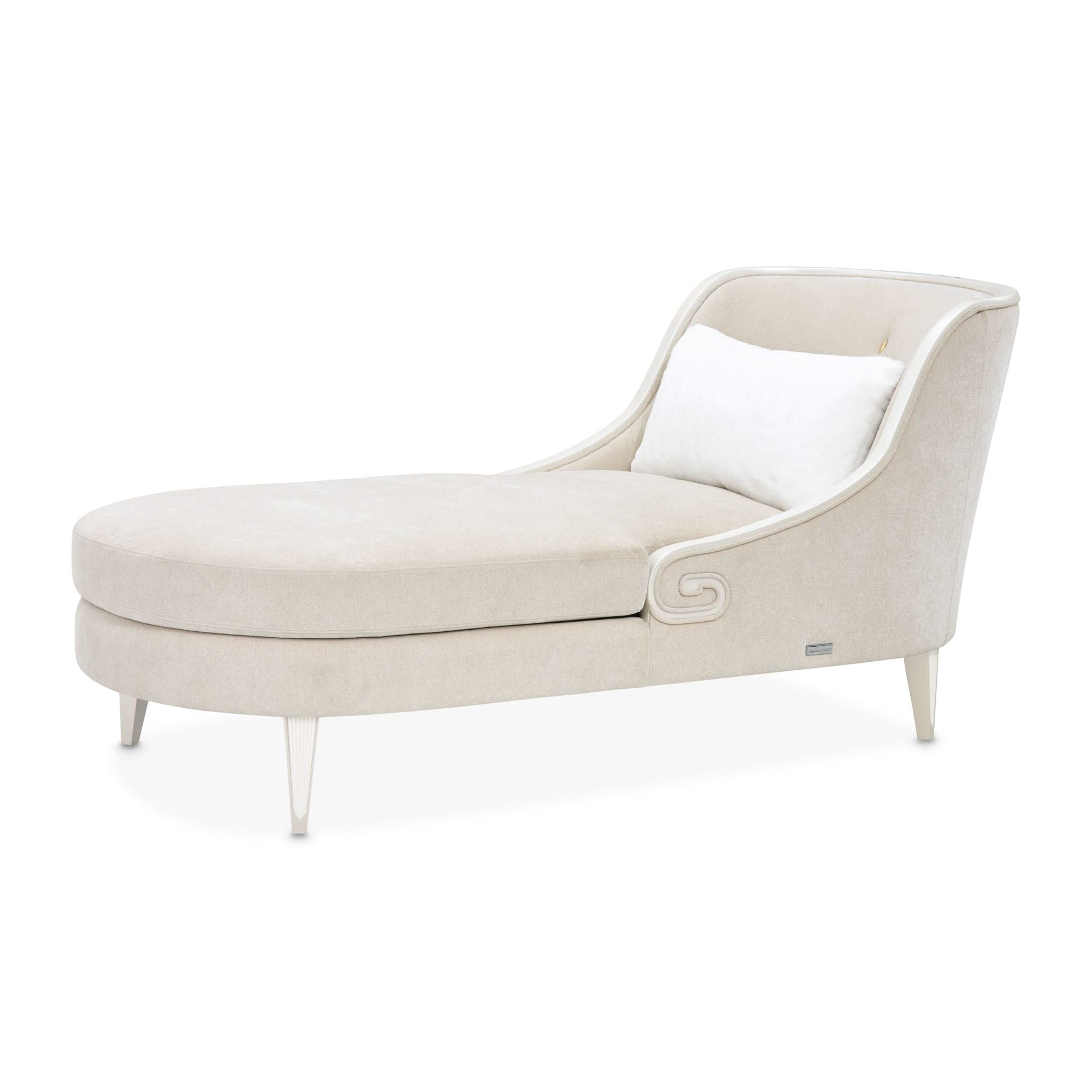 La Marisia - Chenille Chaise - Tranquil / Light Champagne