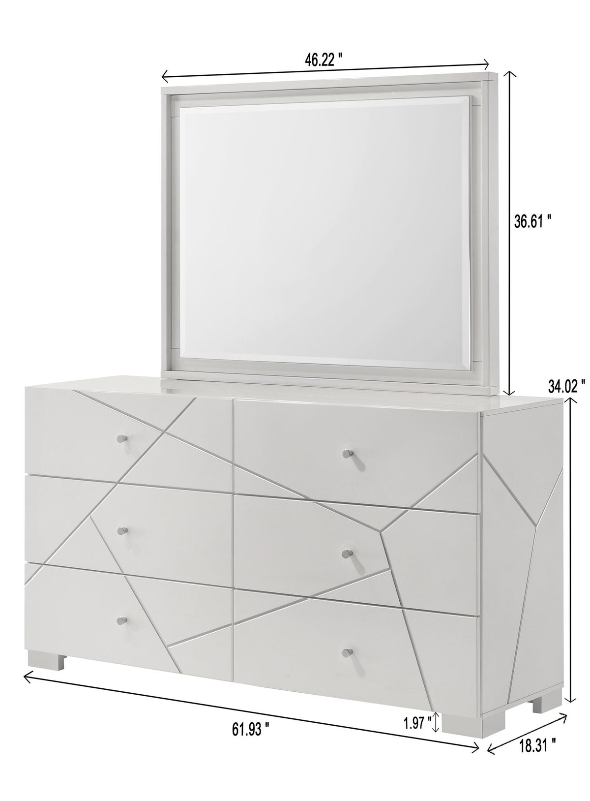 Ayla - Queen 4 Piece Bedroom Set - White