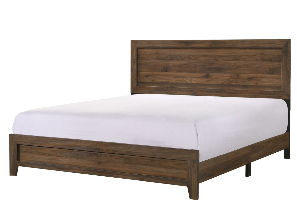 Millie - King 4 Piece Bedroom Set - Brown Cherry