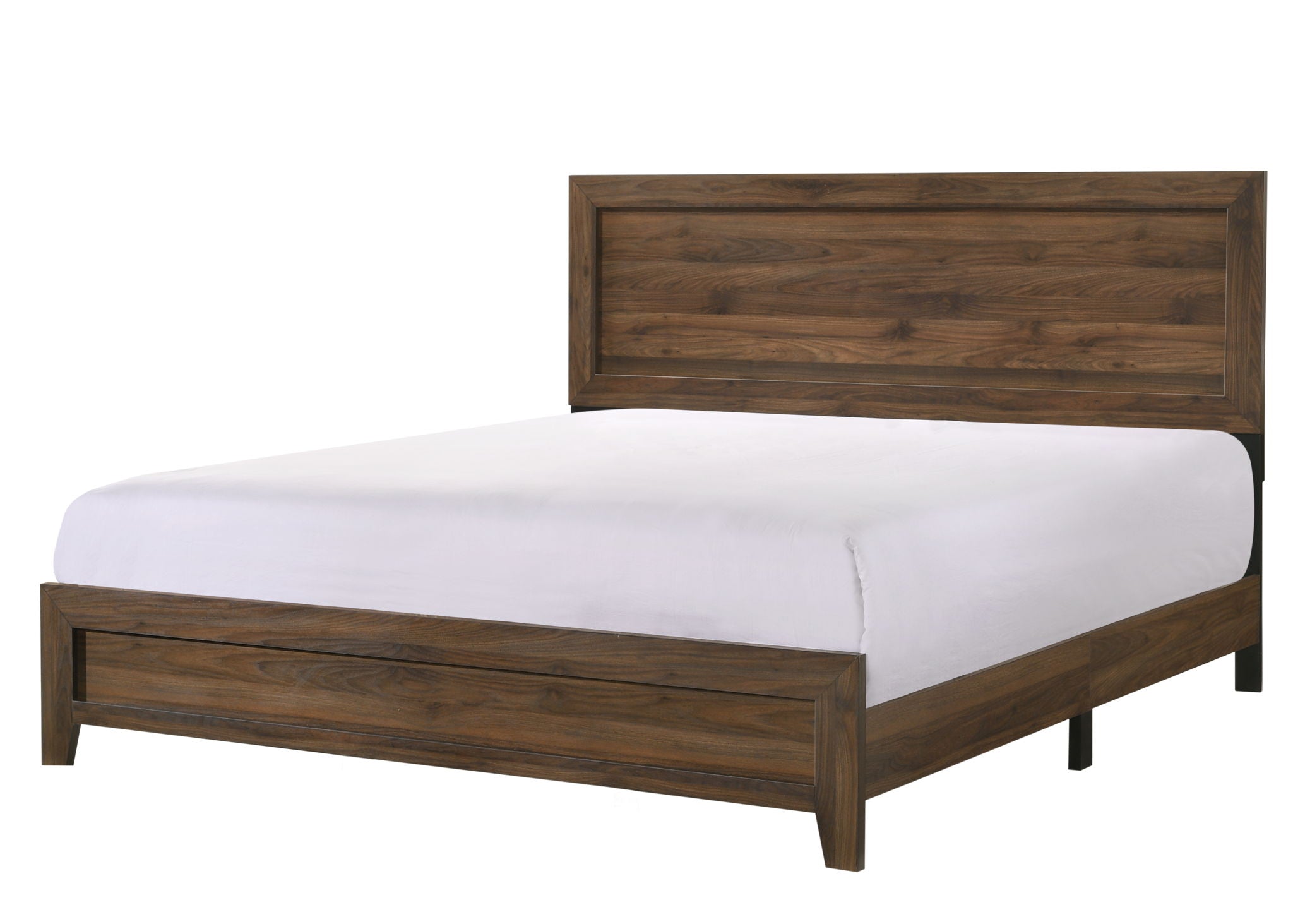 Millie - King 5 Piece Bedroom Set - Brown Cherry