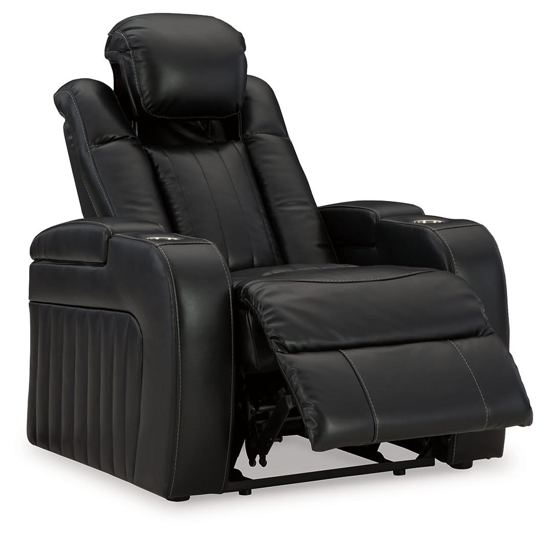 Caveman Den - Power Recliner/ Adj Headrest - Midnight