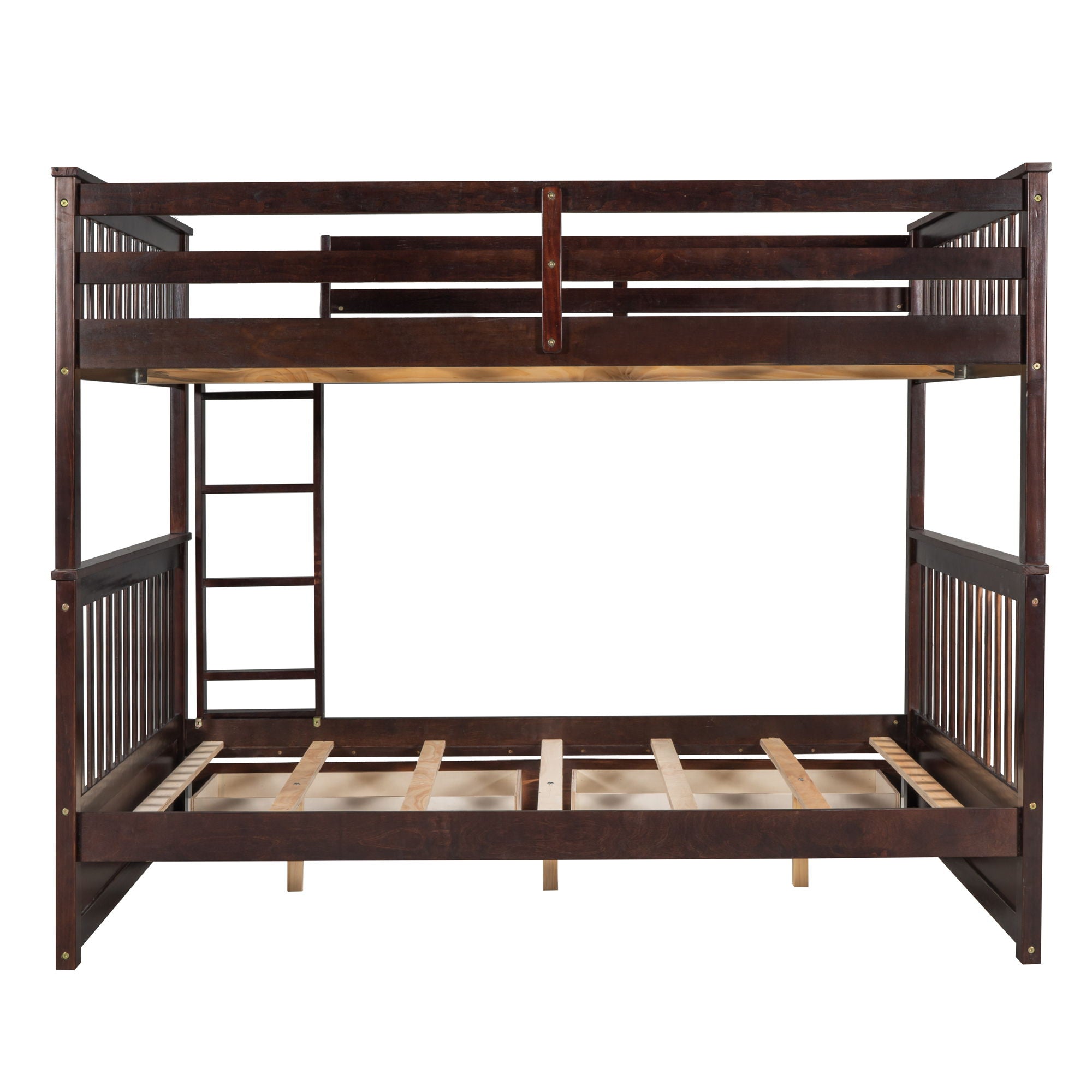 Bunk Bed With Ladders And 2 Storage Drawers