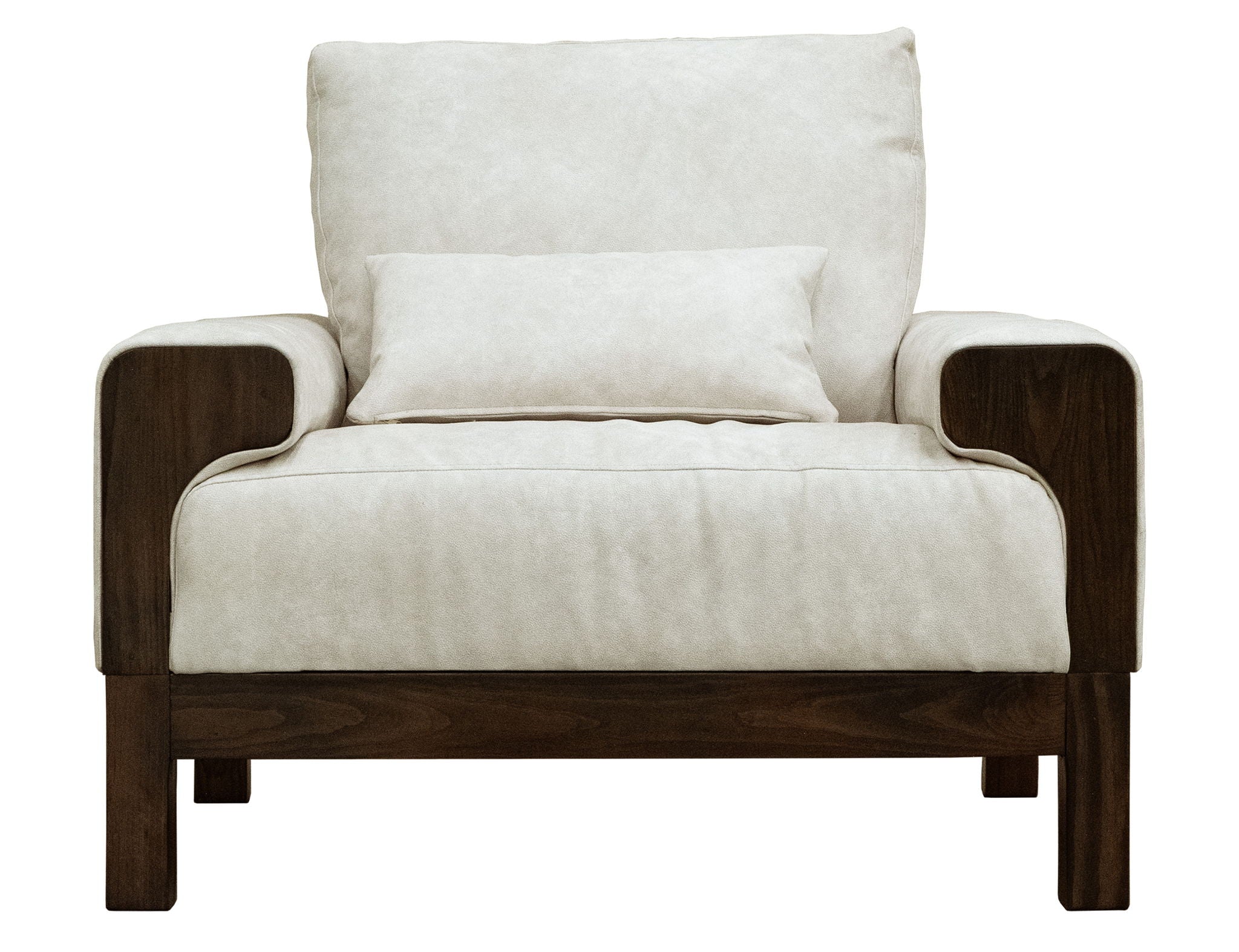 Raramuri - Armchair - White / Dark Brown