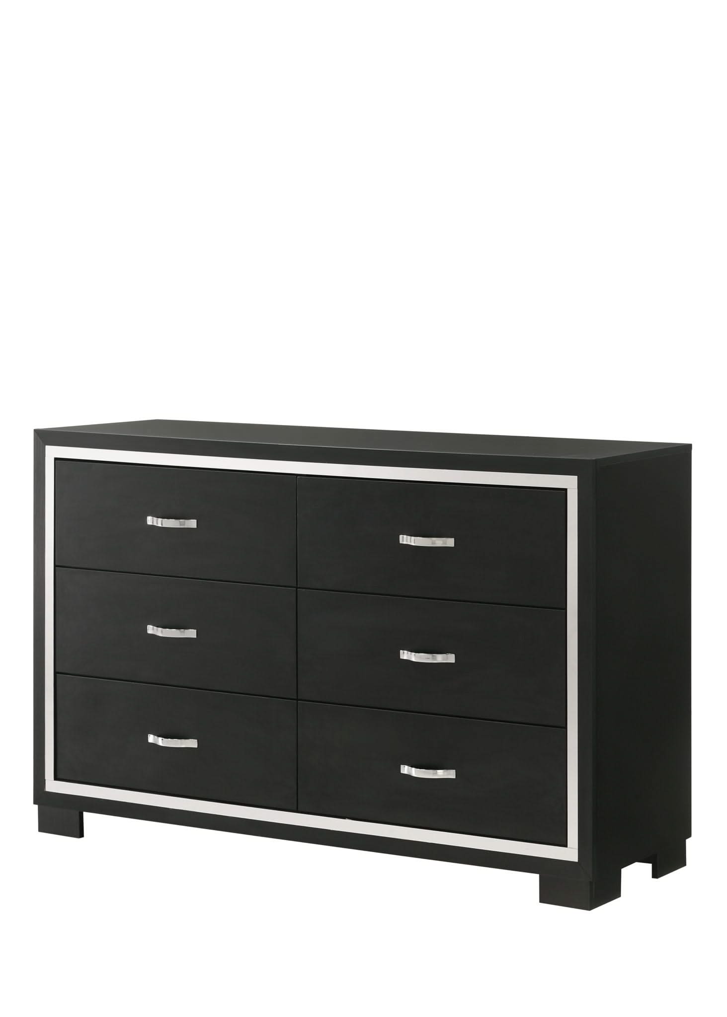 Gennro - Dresser & Mirror - Black