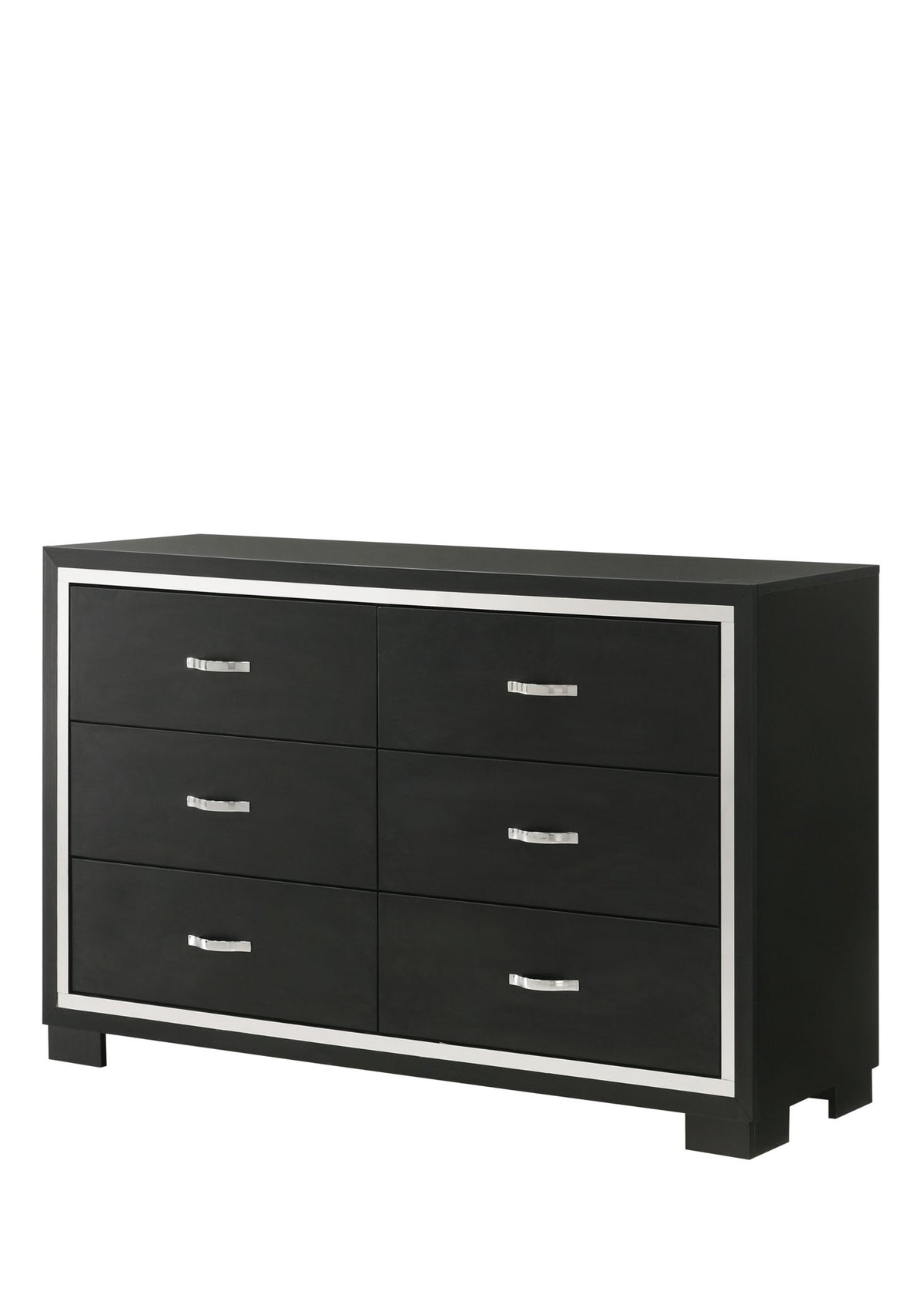 Gennro - Queen 5 Piece Bedroom Set - Black