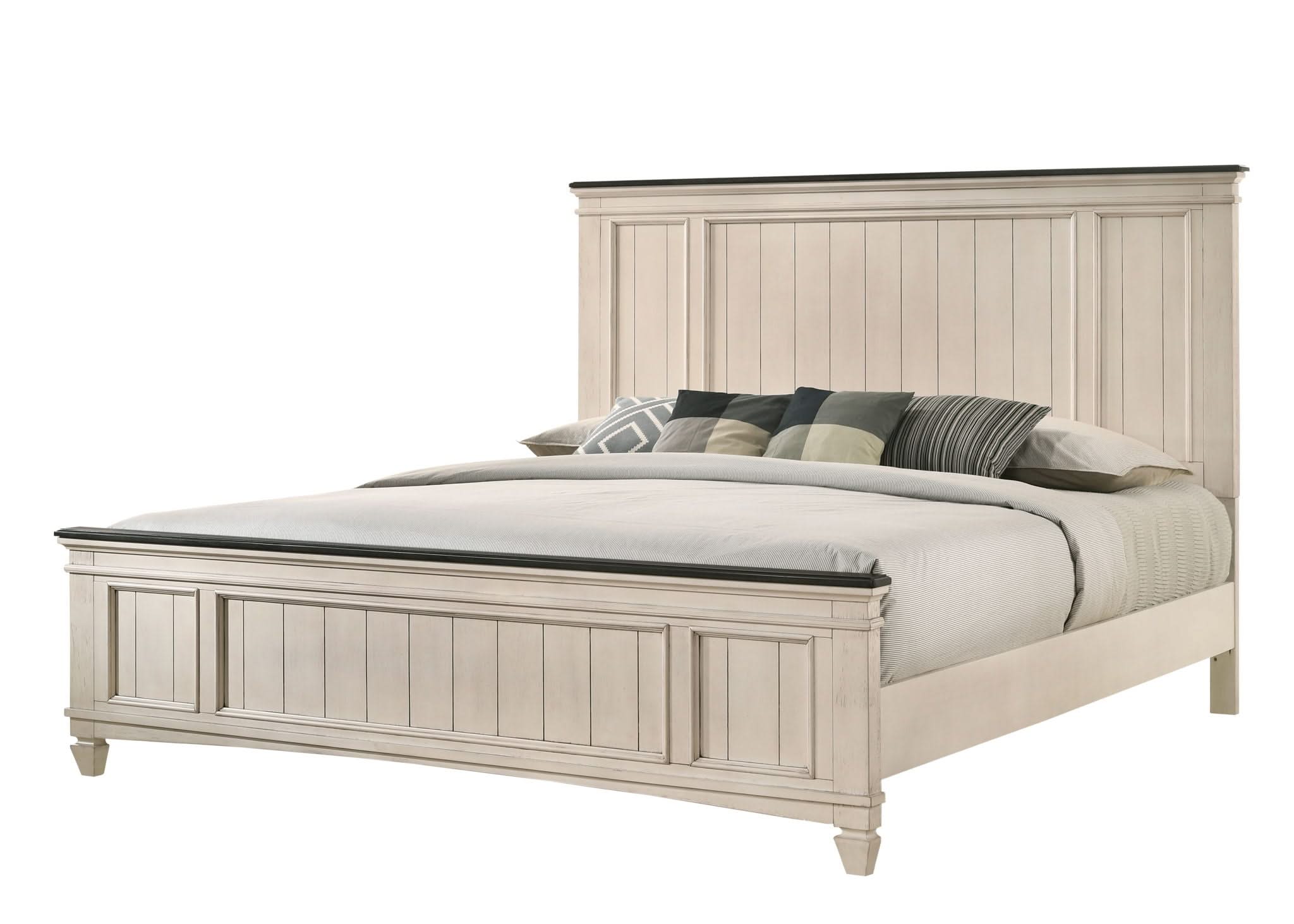 Sawyer - King Bed - Antique White
