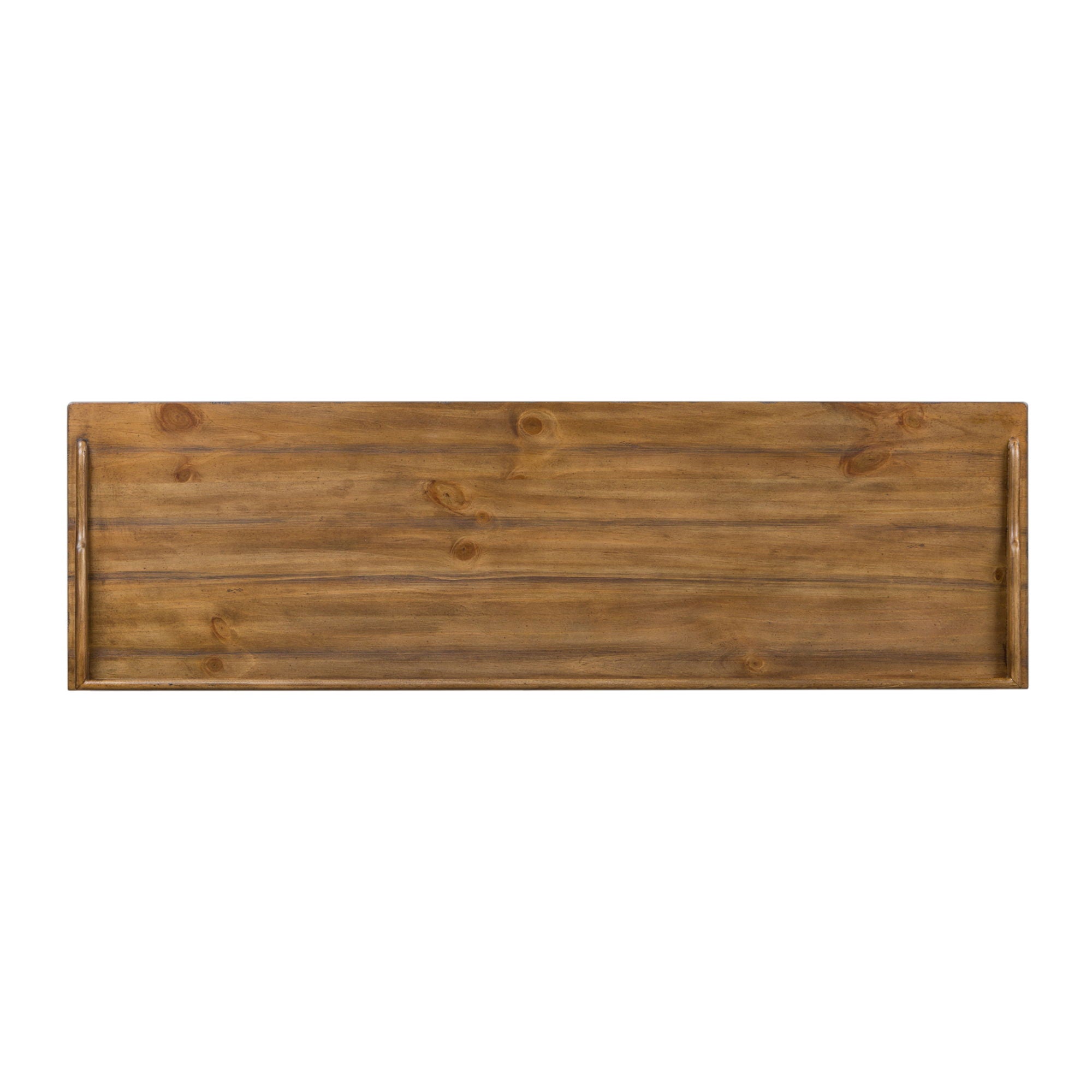 Morgan Creek - Storage Hall Bench - Antique White / Wirebrushed Tobacco Accents