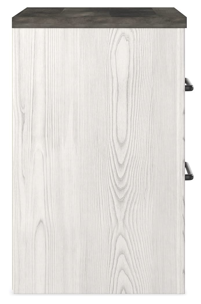 Gerridan - Two Drawer Night Stand - White / Gray