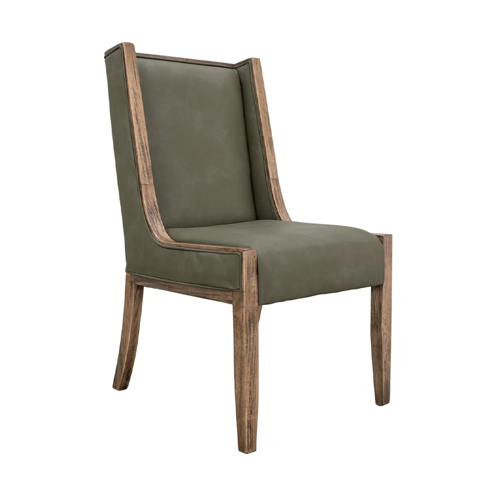Deepika Brown Modern Rustic 5-Piece Round Dining Set with Upholstered Chairs