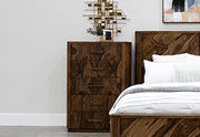Deepika Brown 5 Drawers Chest