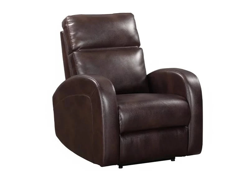 Devin Pebble Grey & Pebble Brown Power Recliner with Casual Comfort