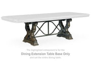 Maylee - Rectangular Drm Extension Table Base - Dark Brown