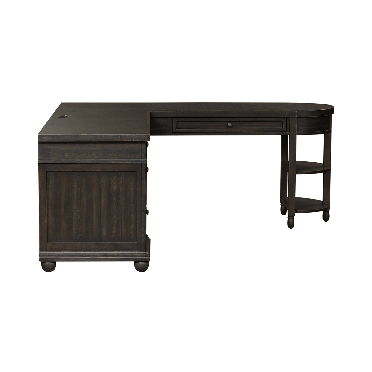 Harvest Home - L Shaped Desk Set With Hutch - Chalkboard