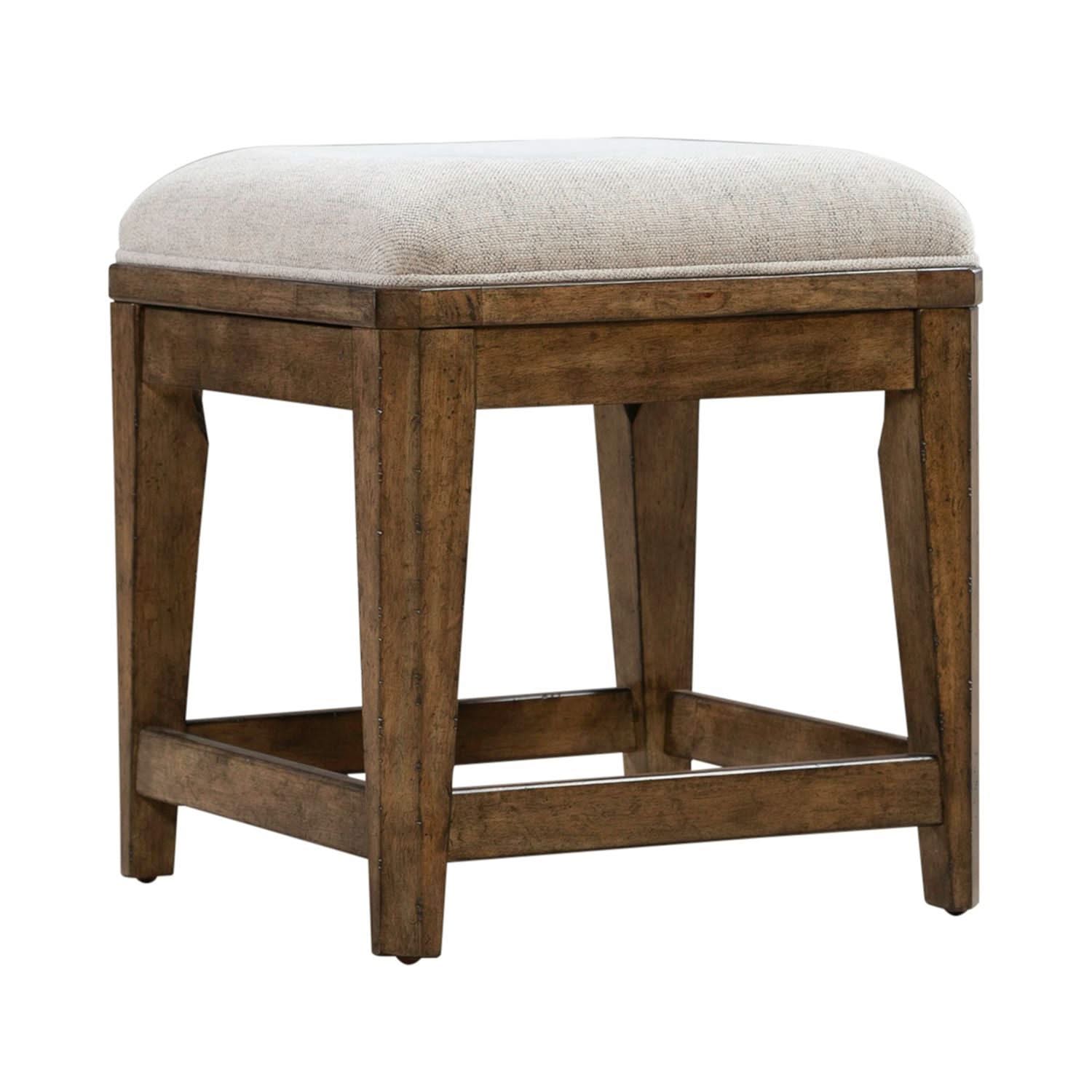 Carolina Park - Upholstered Console Stool - Amber Brown
