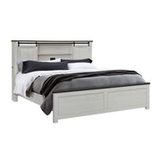 Avery - King Bedroom Set With Bookcase Headboard, Low Profile Bed, Spacious Drawers - Beige