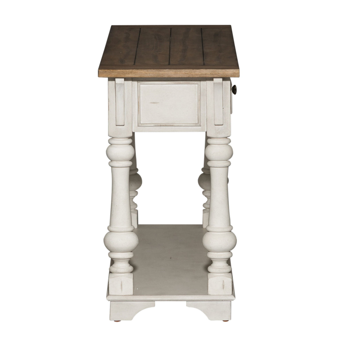 Morgan Creek - Sofa Table - Antique White / Wirebrushed Tobacco Accents