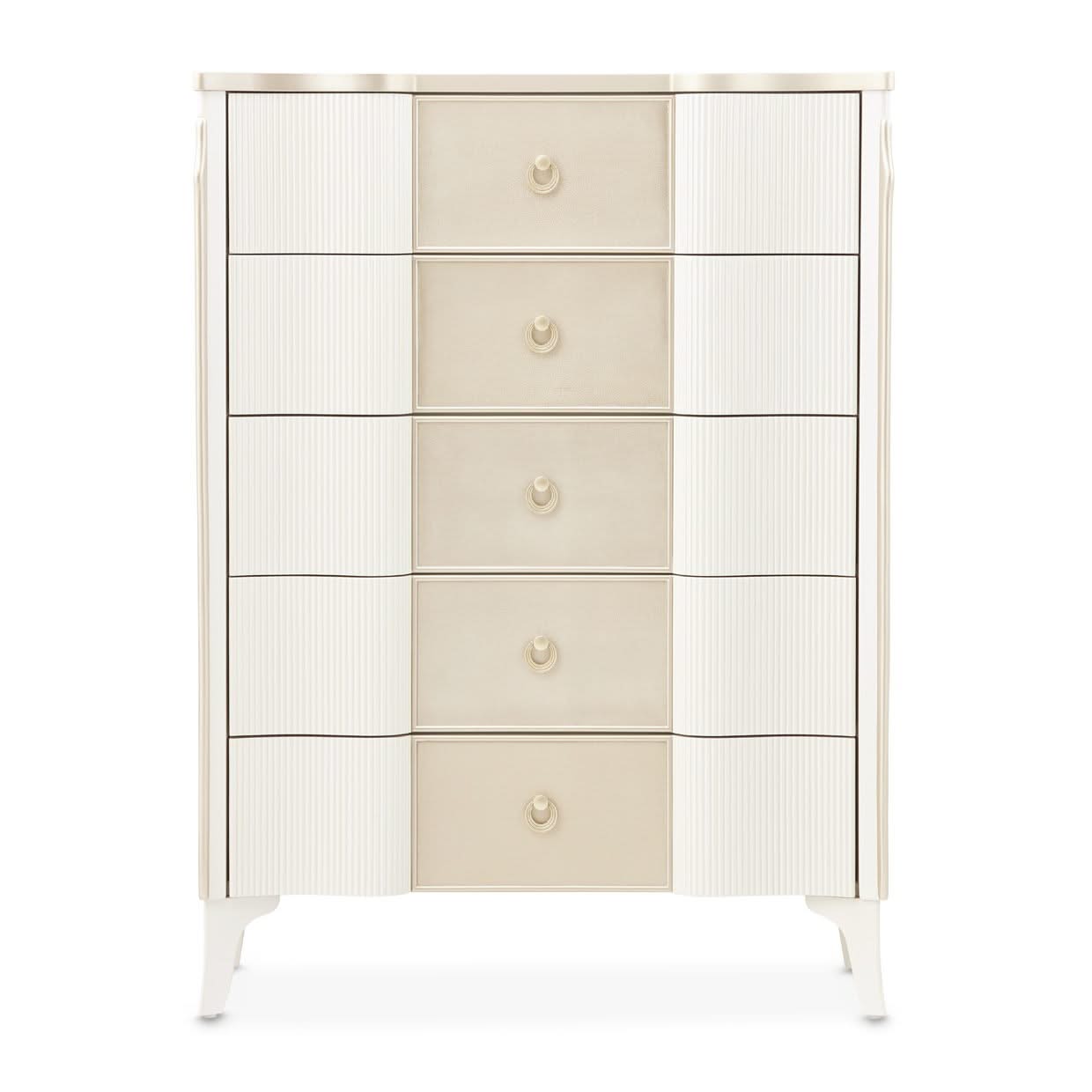 La Marisia - 5-Drawer Chest - Creamy Pearl