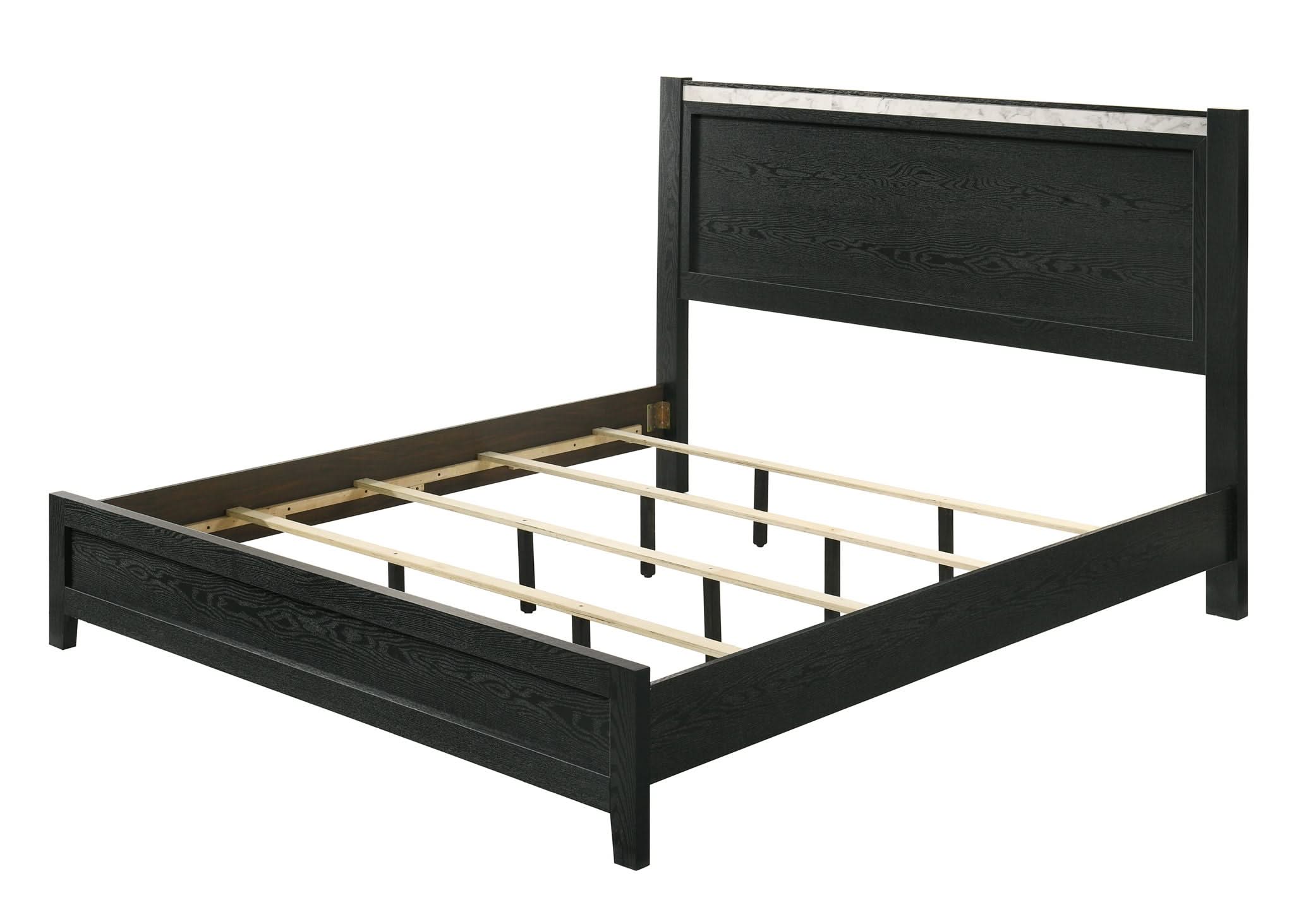 Lamar - King 4 Piece Bedroom Set - Black