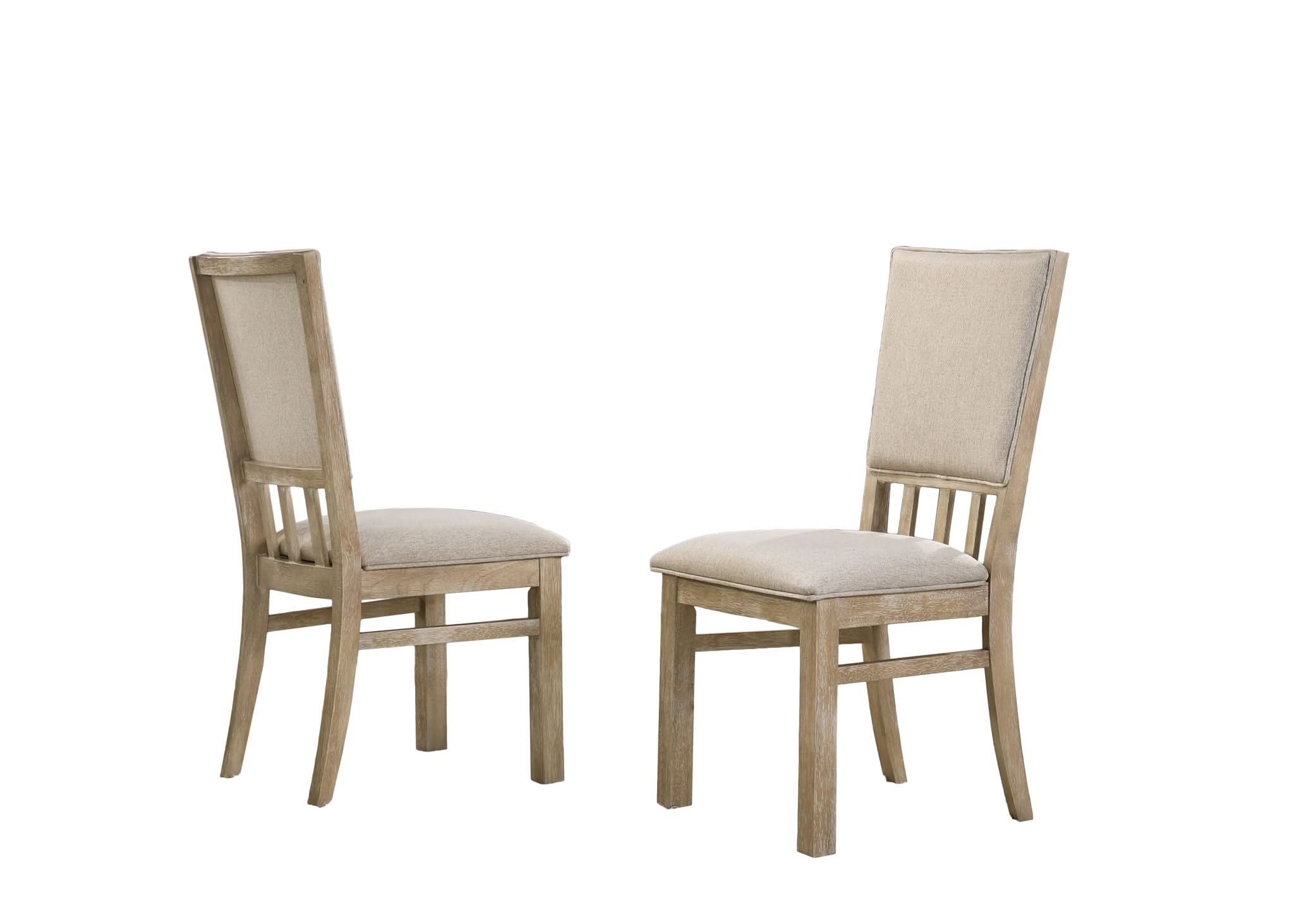 Brutus - Wide Dining Chair (Set of 2) - Reclaimed Wheat
