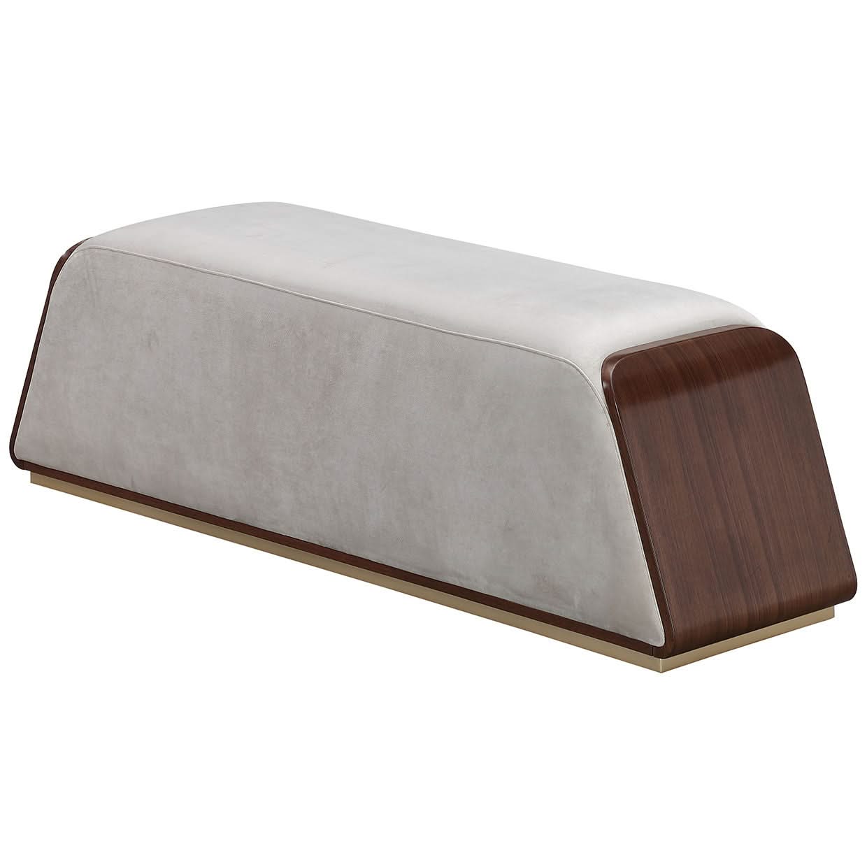 Houston - Accent Bench - Porcini / Walnut