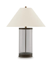 Junrow - Glass Table Lamp - Clear / Brown