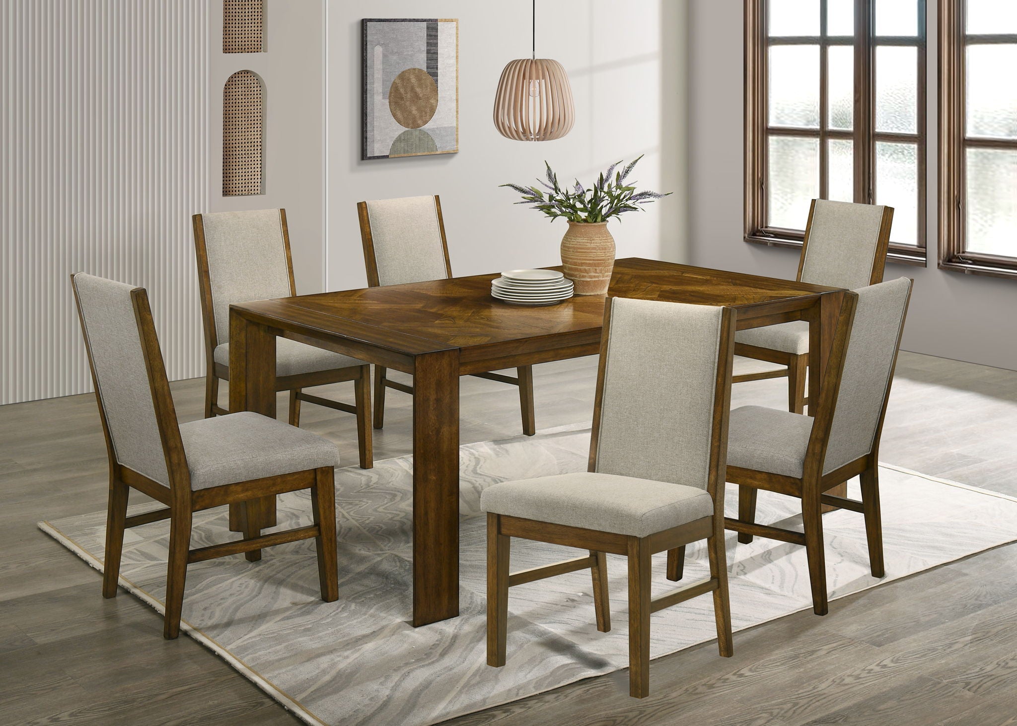 Hollister - Side Chair (Set of 2) - Gray / Dark Brown
