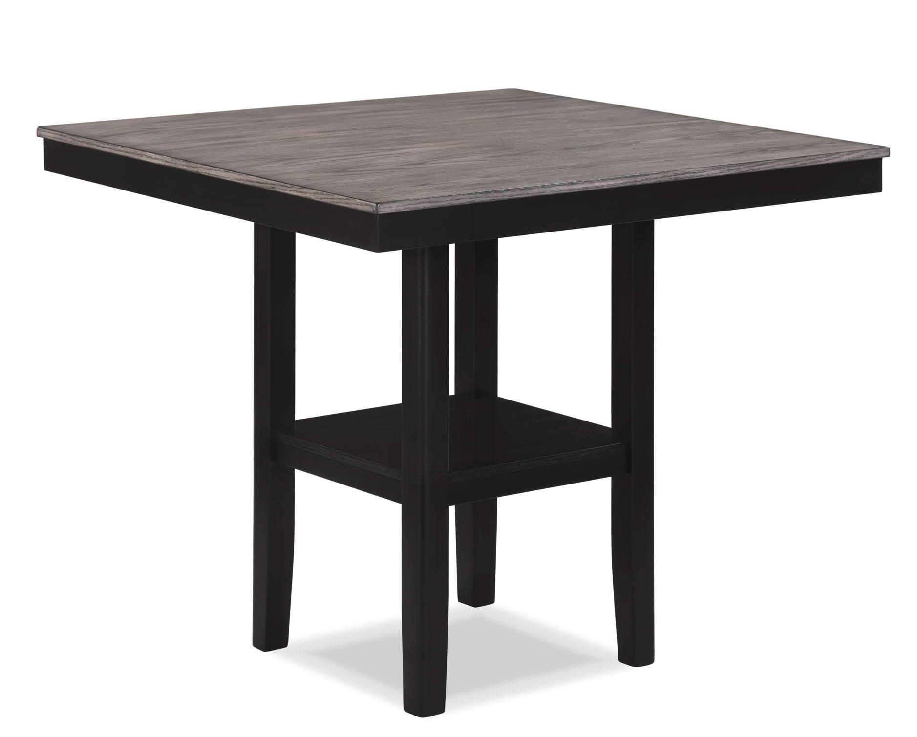 Lester - 5 Piece Counter Height Table Set - Charcoal / Gray