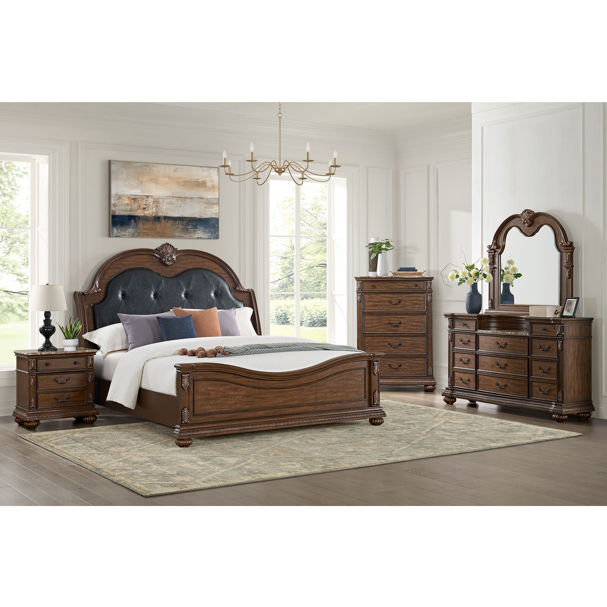 Cadenza - Upholstered Bedroom Set With PU