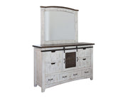 Pueblo - Mirror - Antiqued White