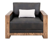 Ancora - Armchair - Dark Gray / Light Brown